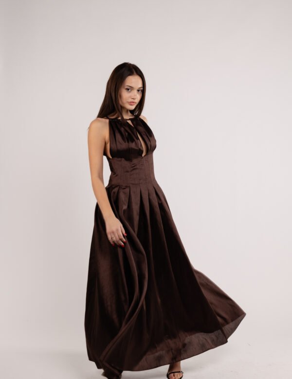 SATIN LONG DRESS